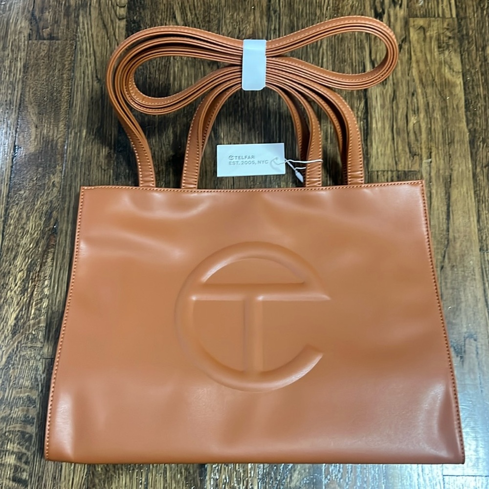 Brand New Telfar Medium Tan Shopping Bag